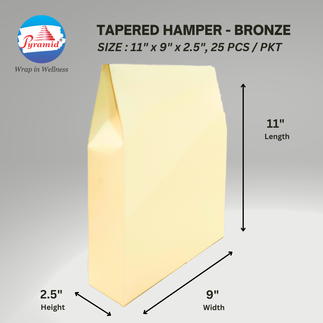 TAPERED BOX 11" X 9" X 2.5" (LxWxH)