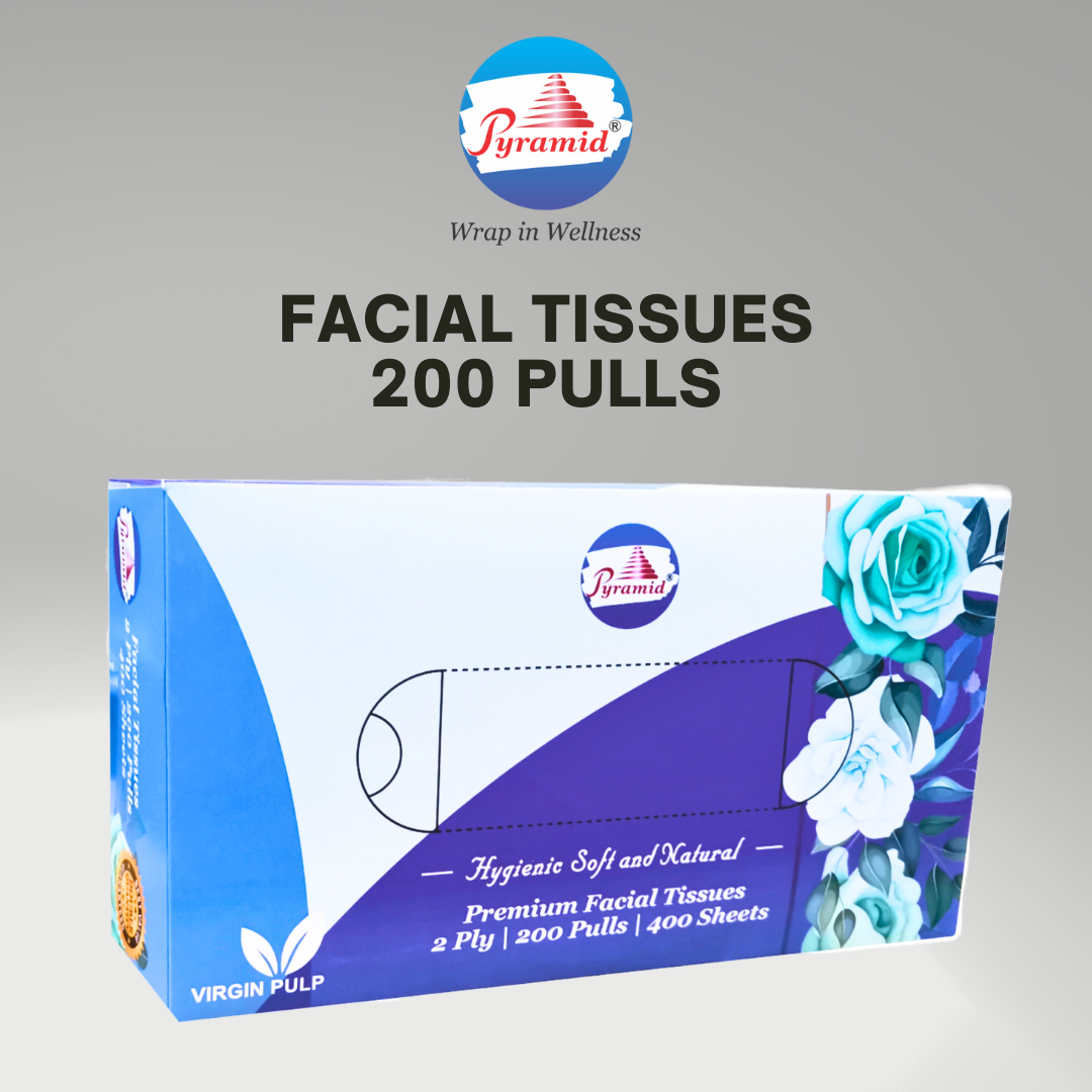 FACIAL TISSUE 200 PULLS (2 PLY)