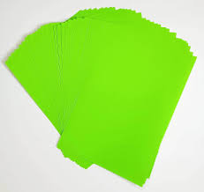 FLUORESCENT GUMMING SHEETS ( A4 ) - 100 SHEETS/PKT