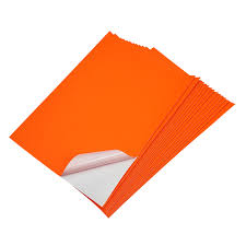 FLUORESCENT GUMMING SHEETS ( A4 ) - 100 SHEETS/PKT