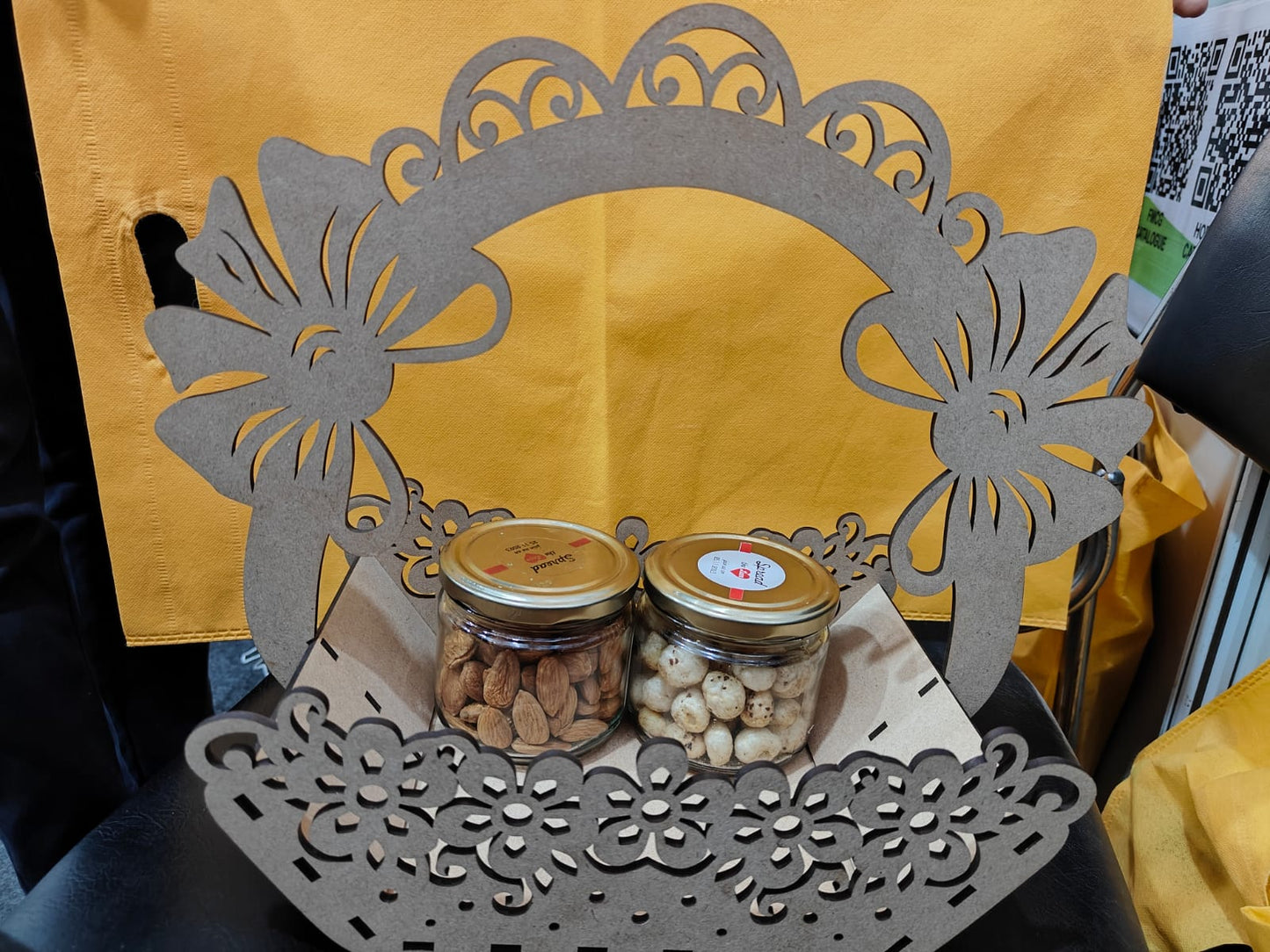 MDF SMALL HAMPER BASKET