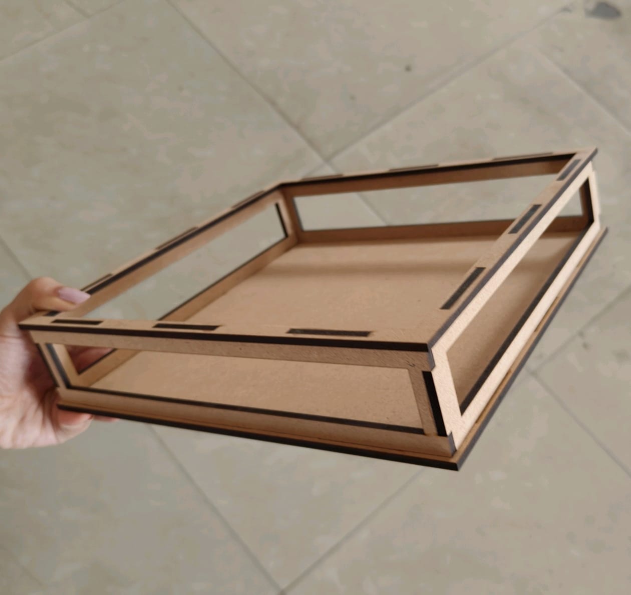 MDF TRAY SQUARE / HAMPER BASE 10 X 10
