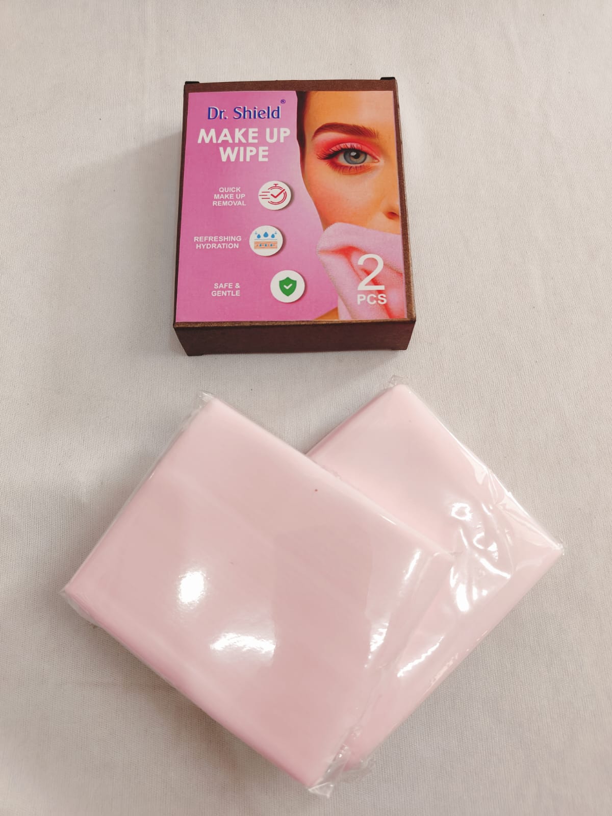 Dr Shield MAKE UP WIPES Combo Pack ( Total 4 pcs - Pack OF 2 Boxes )