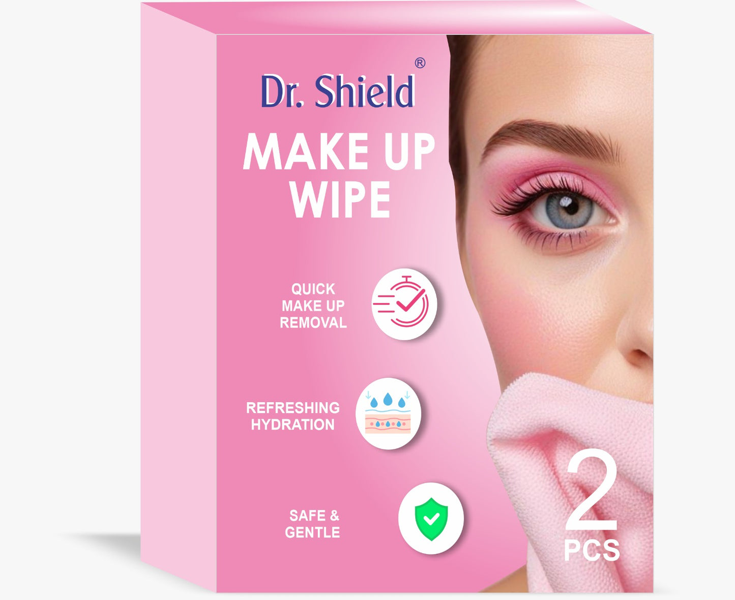 Dr Shield MAKE UP WIPES Combo Pack ( Total 4 pcs - Pack OF 2 Boxes )