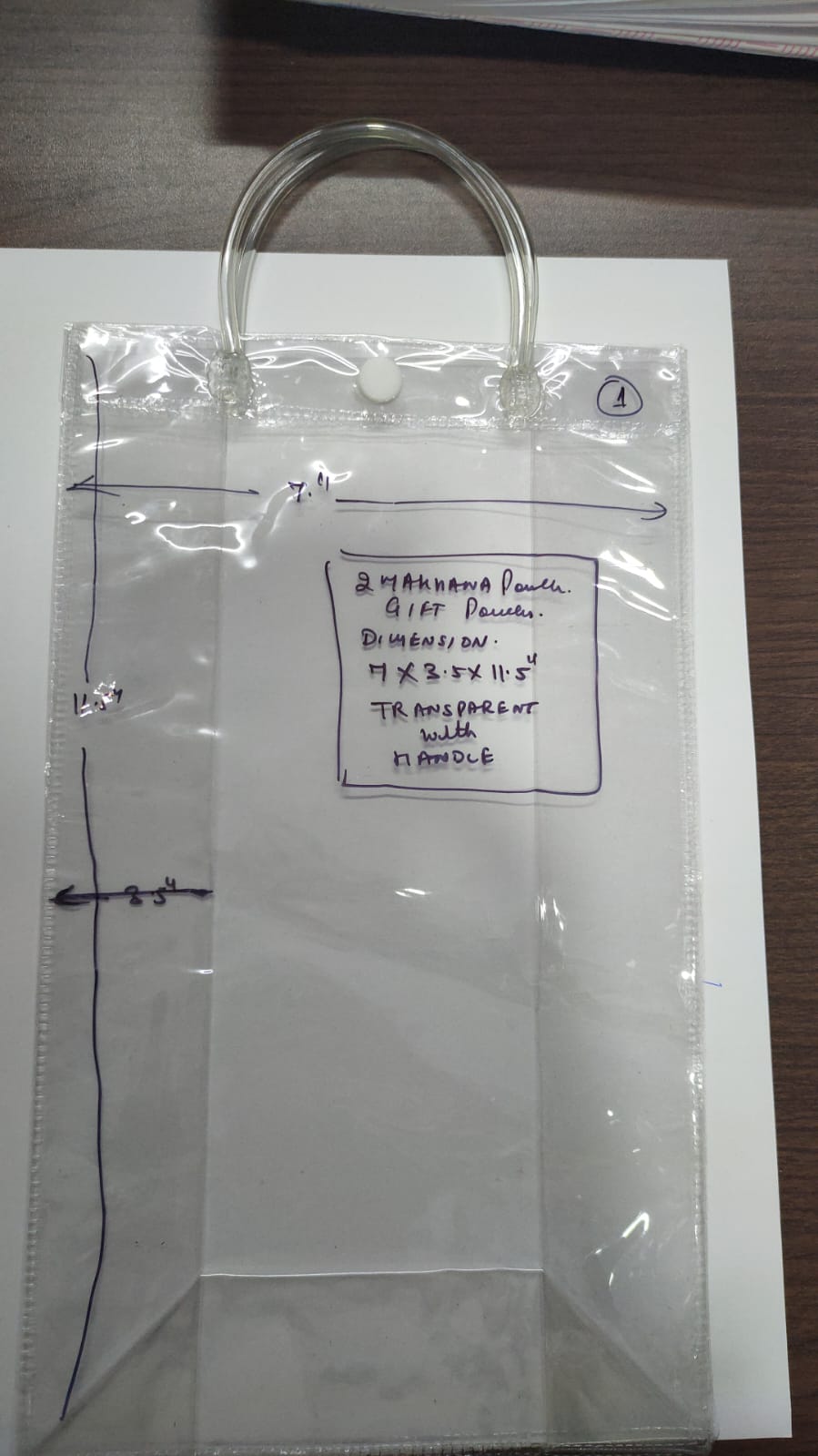 Transparent Hamper/Sticker
