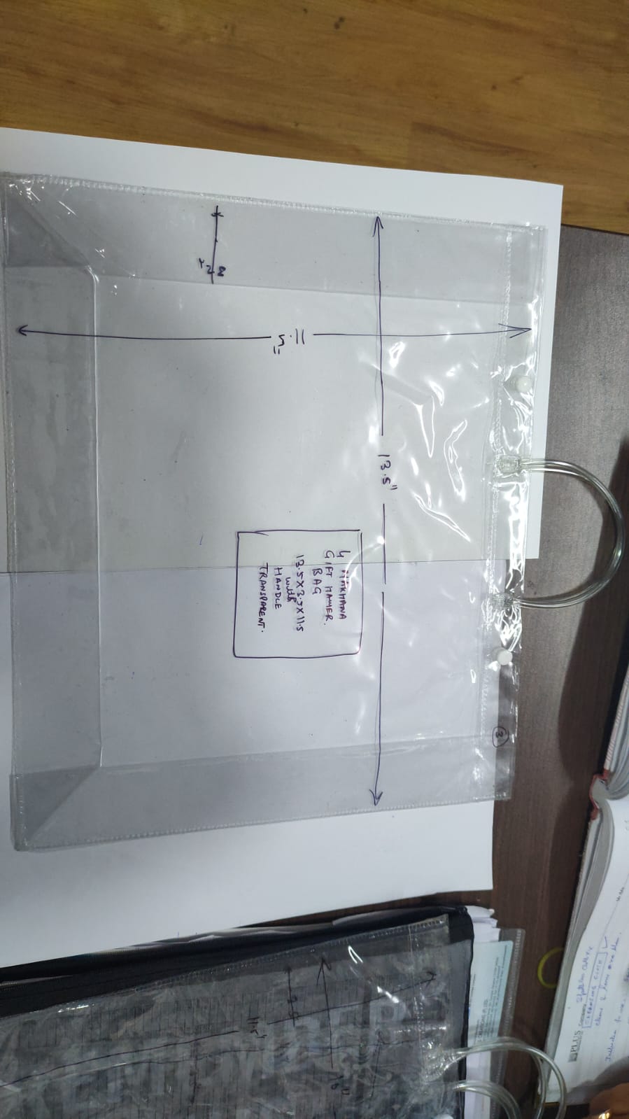 Transparent Hamper/Sticker