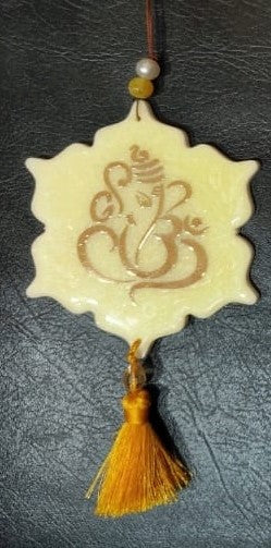 RESIN WALL HANGINGS 4" WITH POTLI ( GANESH JI )  WITH PACKING