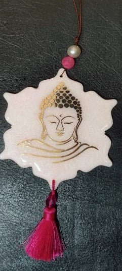RESIN WALL HANGINGS 4" WITH POTLI ( BUDHA JI )  WITH PACKING
