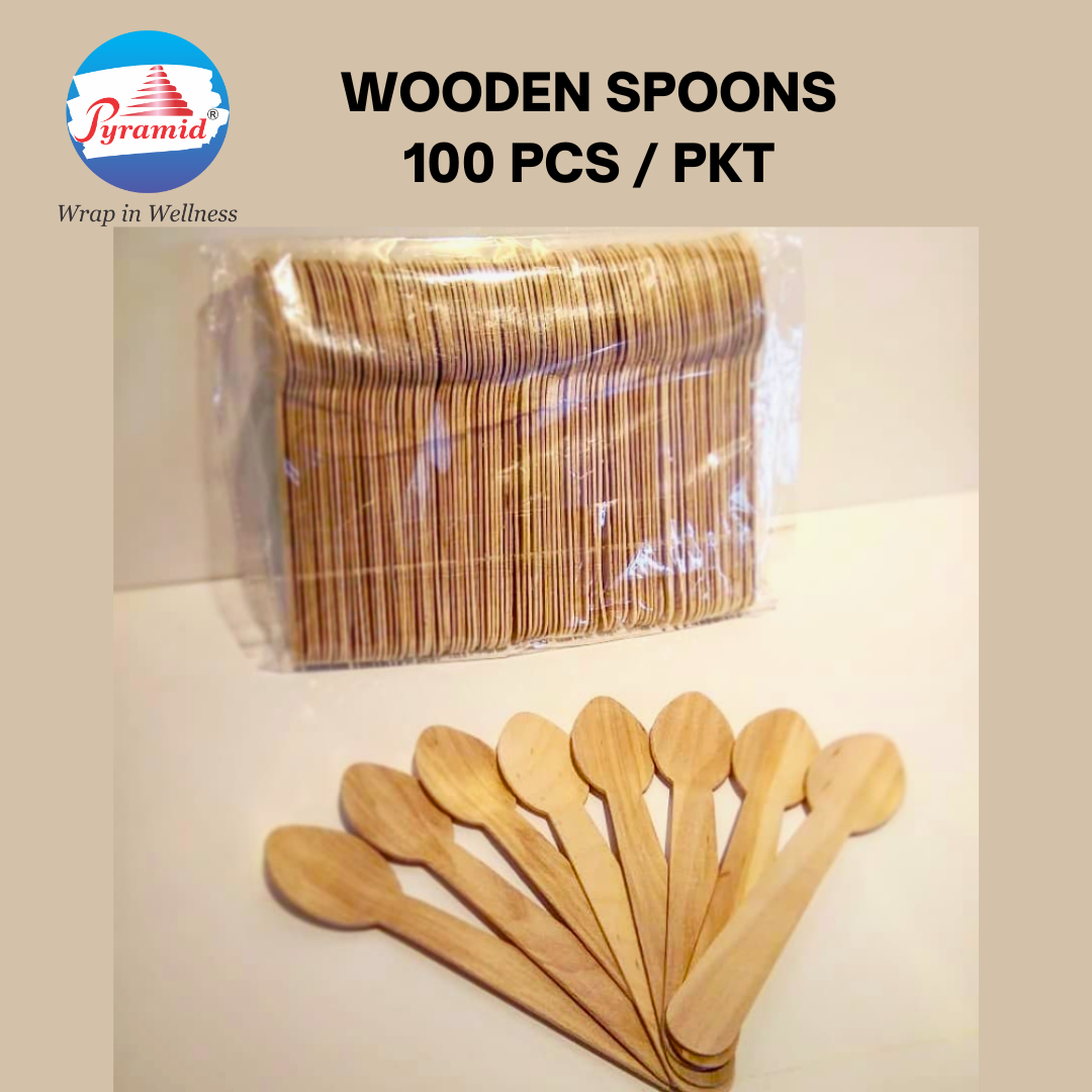 021. WOODEN SPOON, SMALL, 14 CM, (100 PCS/PKT)