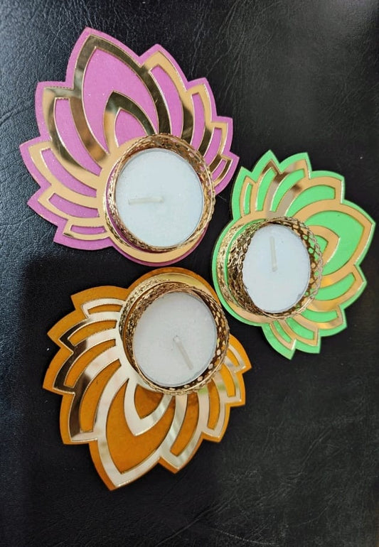 T light holder size 3 - 4" for order more than 50 PCs ( Petals ) per Piece