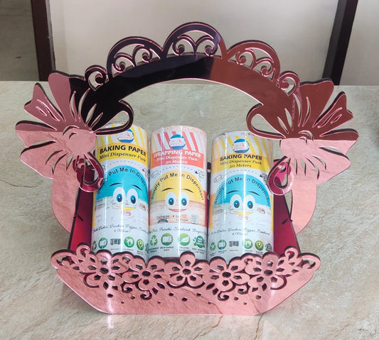 MIRROR BASKET ( SMALL ) - PINK