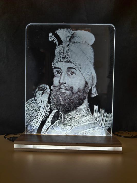LED LIGHT WITH BOX & ADAPTER  ( SHIVA JI  SMALL SIZE 6.5" X 5")