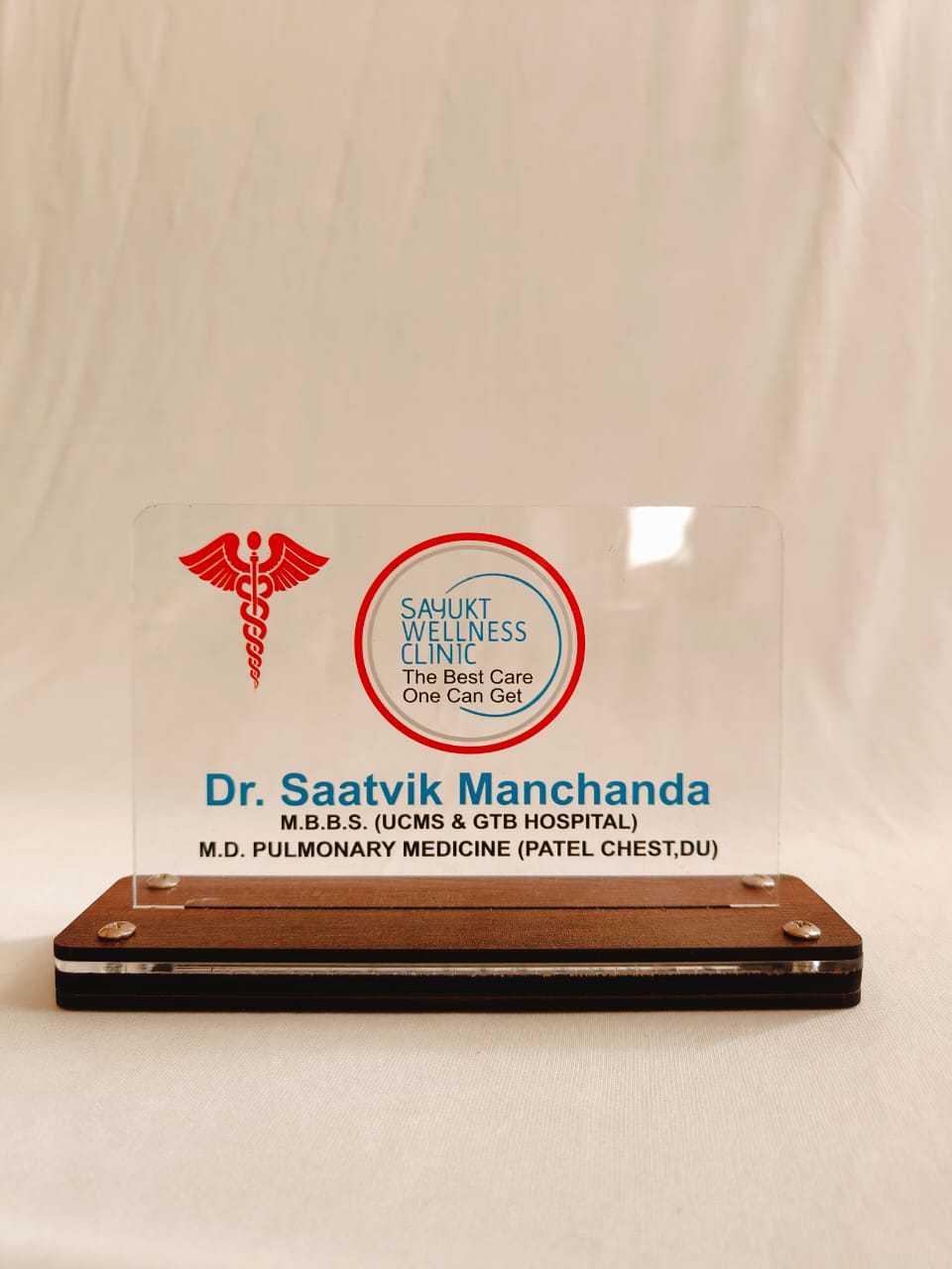 LED Name Plate Dr. Saatvik