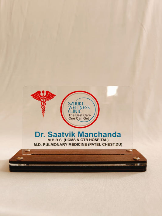 LED Name Plate Dr. Saatvik