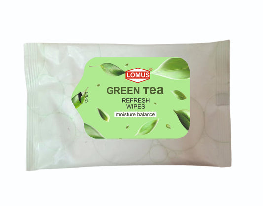 GREEN TEA - REFRESH WIPES ( 15 WIPES )